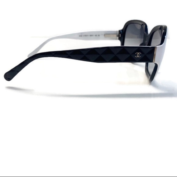 CHANEL Black and White Sunglasses main image 6